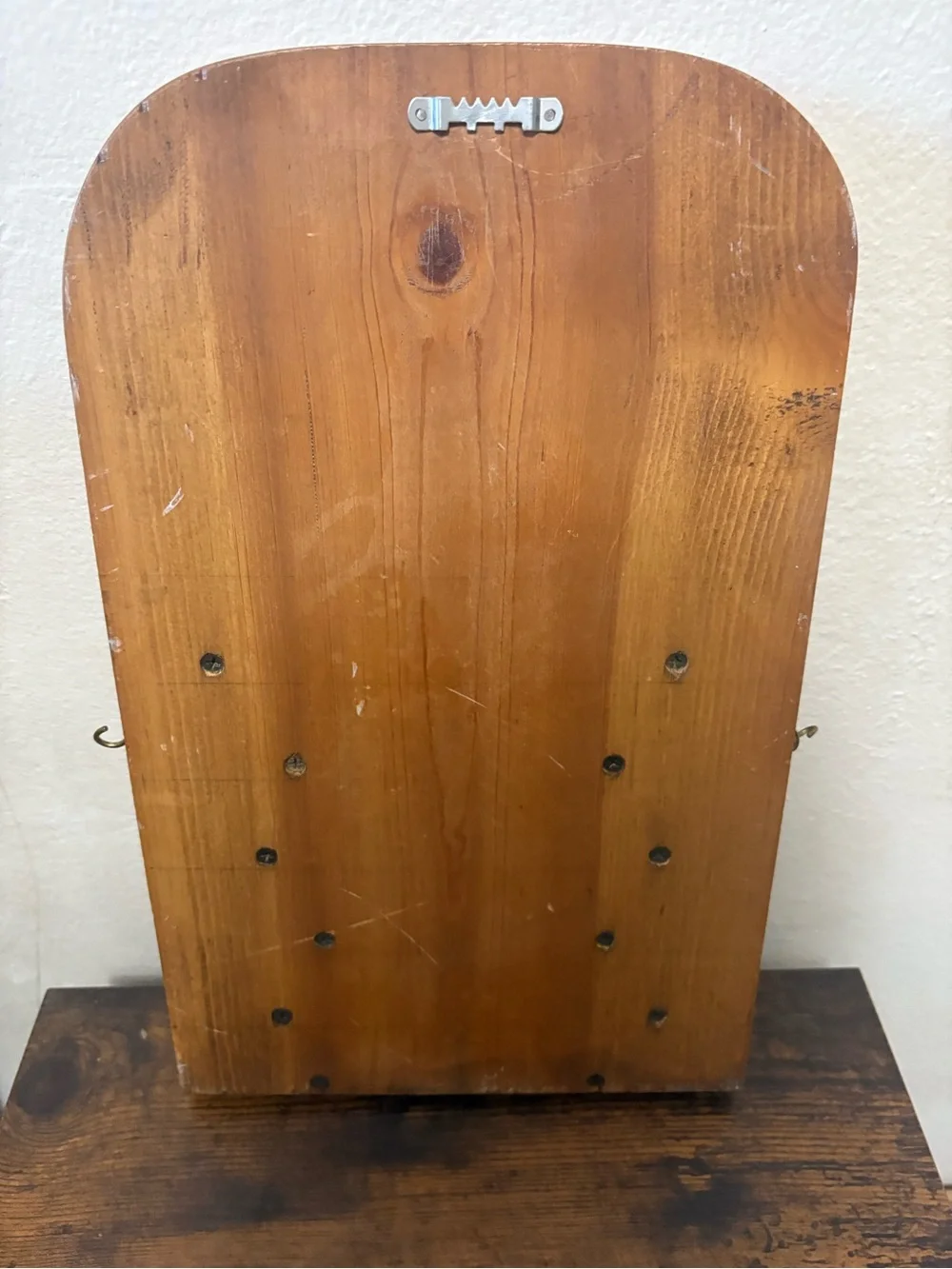 Vintage wooden hanging perpetual wall calendar 15x9inches